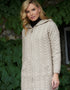 Aran Galway Cardigan With Celtic Knot Zipper | Oatmeal