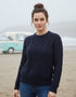 IrelandsEye Women's Aran Sweater | Navy