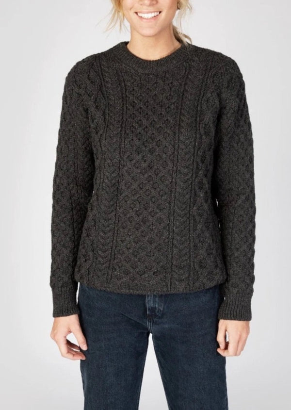 IrelandsEye Aran Sweater | Graphite