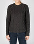 IrelandsEye Women's Aran Sweater | Graphite