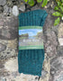 Petrol Irish Wool Neppy Socks | Large