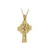 10K Gold Tiny Celtic Cross Pendant
