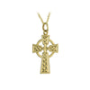 Solvar 9k Gold Celtic Irish Cross Pendant s4393