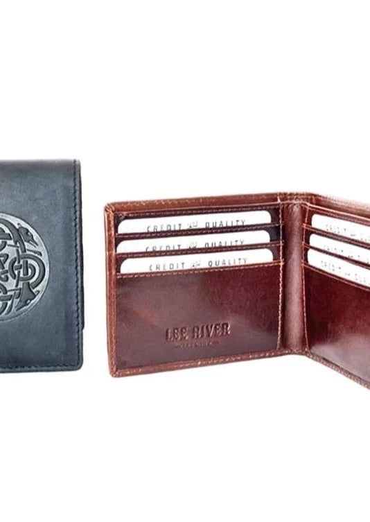 Brown Celtic Cuchulainn Leather Wallet