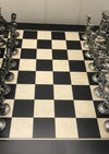 Mullingar Pewter Roman Chess Set and Board