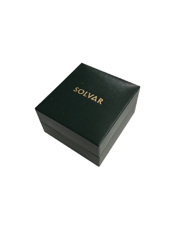 Solvar 14k Gold Large Connemara Marble Shamrock Charm s8277 - Skellig Gift Store