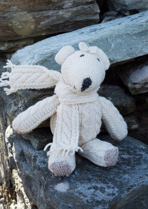 Aran Hand knit Teddy Bear