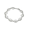 Sterling Silver Claddagh Link Irish Bracelet s5372