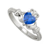 Solvar Sapphire September Claddagh Birthstone Ring s2106209