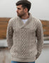 Aran Crafts Bunratty Collar Sweater - Oatmeal