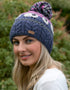 Pink Blue Aran Sheep Bobble Hat