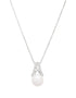 Sterling Silver Pearl Trinity Knot Pendant