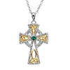 Swarovski Crystal Trinity Gold Plated Cross 