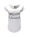 White Ireland Celtic Frame Scoop Neck Ladies T-Shirt